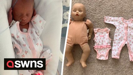 Baby born two months early and so small she had to wear doll's clothing has defied the odds