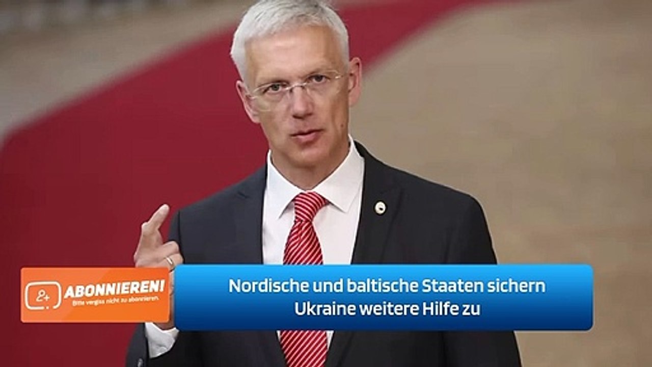 Nordische und baltische Staaten sichern Ukraine weitere Hilfe zu