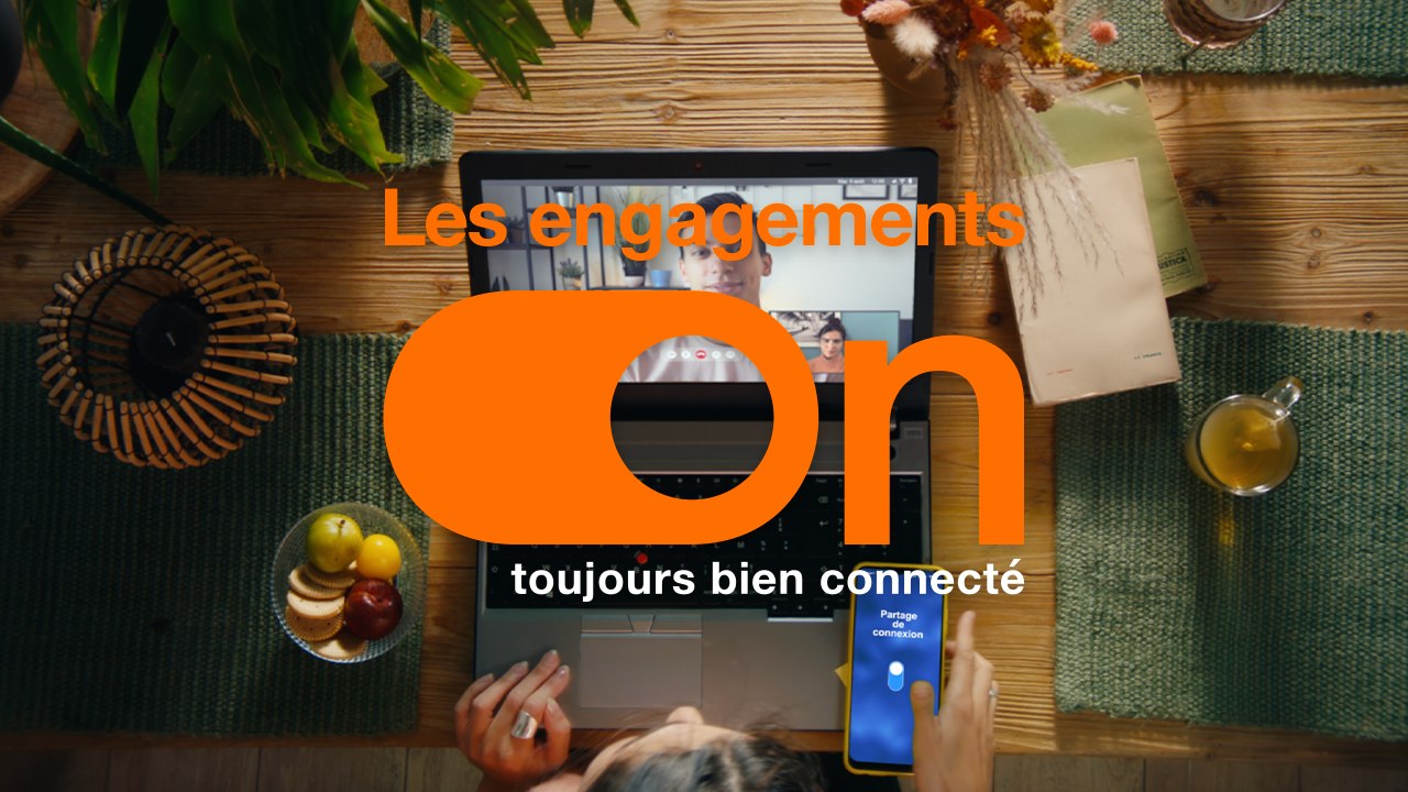 Les engagements On, toujours bien connecté. Partage de connexion internet - Orange