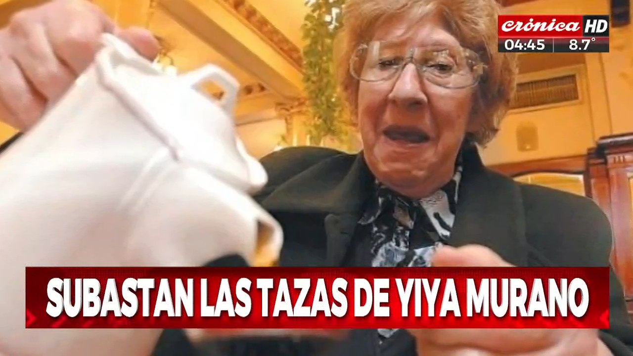 Subastan las tazas que Yiya Murano utilizó para envenenar a sus amigas