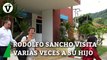 Rodolfo Sancho acude en tres diferentes ocasiones a visitar a su hijo en la cárcel de Samui este viernes