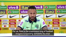 Neymar on the verge of breaking Pele's record