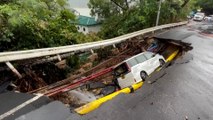 Hong Kong : les pires pluies depuis 140 ans font de nombreux dégâts, la ville à l'arrêt