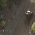 WRC Acropolis 2023 SS03 Rovanpera and Katsuta Close Moment