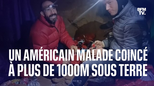 Ce spéléologue américain est coincé à plus de 1000m sous terre en Turquie