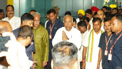 राजनांदगांव में आयोजित होगा भरोसे का सम्मेलन, शामिल होने छत्तीसगढ़ पहुंचे मल्लिकार्जुन खड़गे