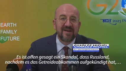 EU-Ratspräsident: Blockade ukrainischer Häfen "muss aufhören"