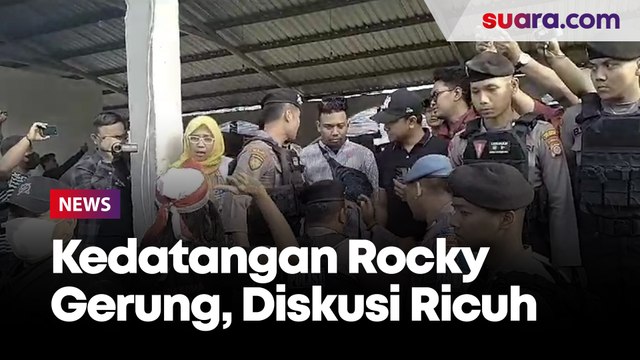 Diskusi Kebangsaan di Sleman Yogyakarta Ricuh saat Kedatangan Rocky Gerung