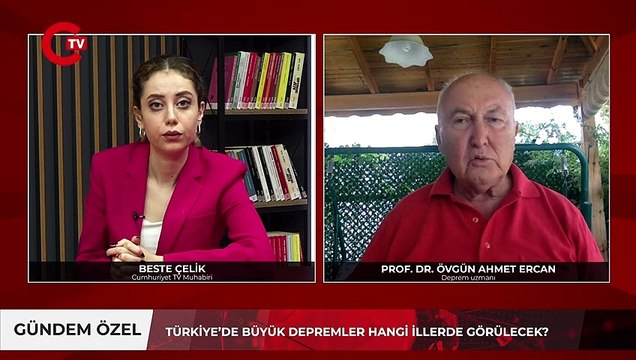 Deprem Uzmanı Prof. Dr. Övgün Ahmet Ercan büyük depremlerin beklendiği illeri tek tek sıraladı: ‘İlk kez Cumhuriyet TV’de yansıttım’