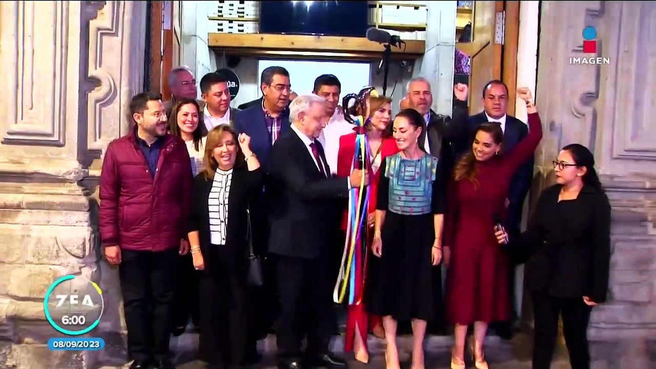 López Obrador entrega el bastón de mando a Claudia Sheinbaum