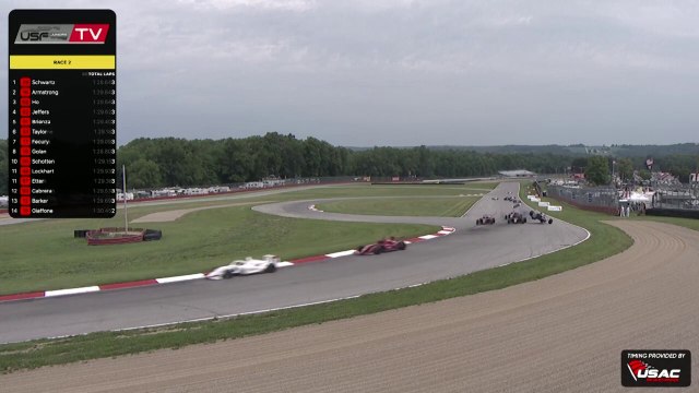 USF Juniors 2023 Mid Ohio Race 2 Giaffone Barker Big Crash