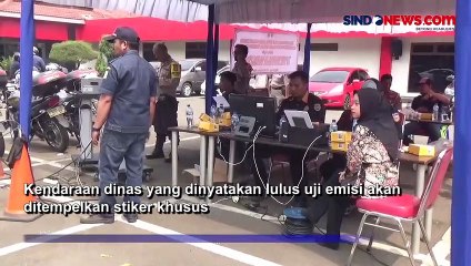 Gelar Uji Emisi, Sejumlah Kendaraan Dinas Polres Metro Tangerang Kota Tak Lolos Uji