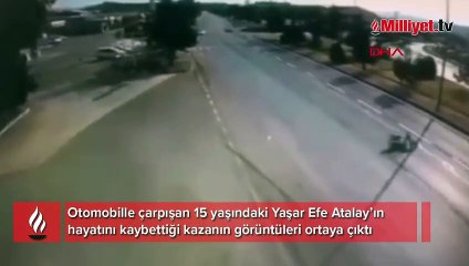 Yaşar Efe'nin öldüğü kaza kamerada