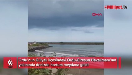 Ordu'da denizde hortum çıktı