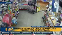 Delincuentes asaltan tienda de articulos para mascotas en SJL