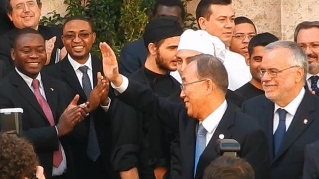 Ban Ki-moon alla Comunità di Sant'Egidio