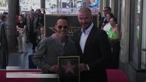 Emotional David Beckham tears up as he praises ‘inspirational’ Marc Anthony at Hollywood Walk of Fame reveal