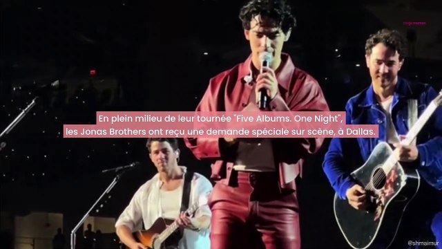 La gender reveal lors du concert des Jonas Brothers