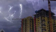 Unleashing the Power of Creeping Lightning: A Mesmerizing Phenomenon #caughtoncamera