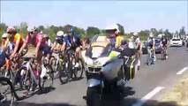 Fons  Outre-Gardon : passage du 21ème tour cycliste féminin de l'Ardèche