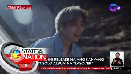 V ng BTS, ini-release na ang kanyang debut solo album na "Layover" | SONA
