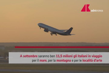Vacanze, oltre 11 milioni di italiani in viaggio a settembre