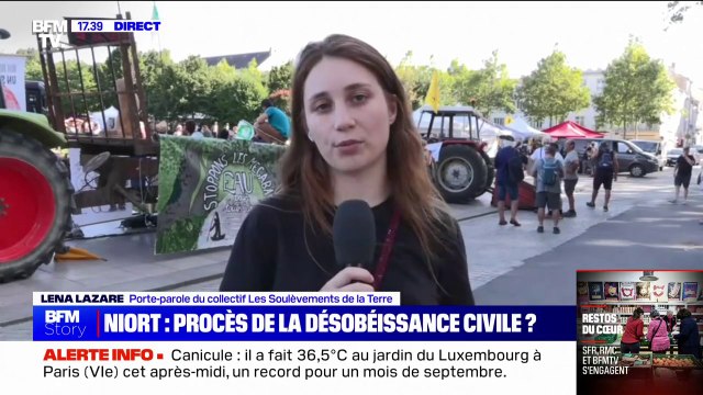 Lena Lazare (Les Soulèvements de la Terre): On estime que c'est légitime de désobéir à la loi pour porter des revendications écologistes