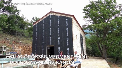 Görög és észak-macedón restaurátorok együtt dolgoznak a Preszpa-tavi műemlék freskók megóvásán