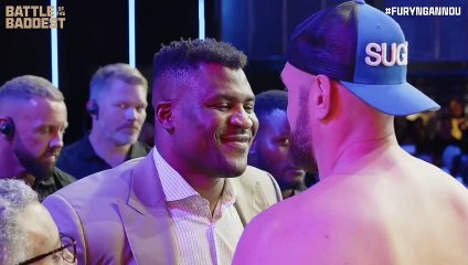 Download Video: TYSON FURY VS. FRANCIS NGANNOU : Le face à face ultra chaud en MMA