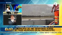 Municipalidad de VMT se pronuncia por constantes inundaciones en bypass de av. Pachacútec