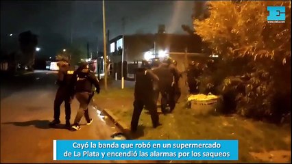 Cayó la banda que robó en un supermercado de La Plata y encendió las alarmas por los saqueos