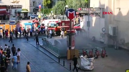 Vezneciler metro istasyonundaki yürüyen merdivenlerin motoru yandı