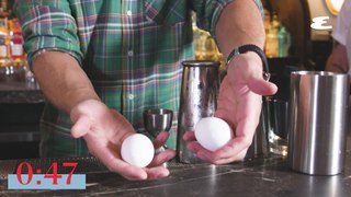 Sam Heughan Makes A Delicious, Refreshing, & Simple Gin Fizz | 4:59 | Esquire