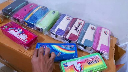 Unboxing and Review of Large Capacity Zipper Pencil Pouch Case for School Office College