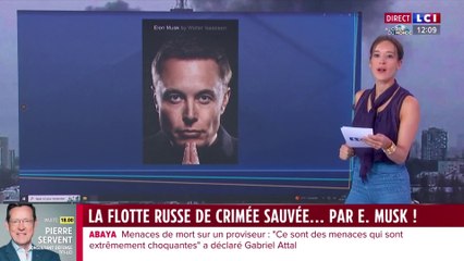 La flotte Russe de Crimée sauvée... par Elon Musk - Laura Pouget sur LCI  (08/09/2023)