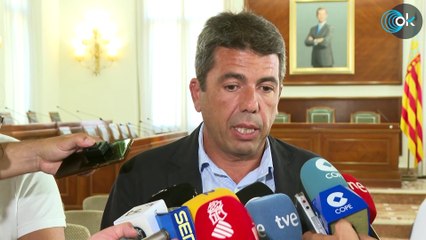 Mazón advierte a Sánchez que un "supuesto conflicto" no puede ser "subterfugio" para violentar la ley