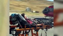 Göğüs Hastası Salih Bayhan Ambulans Helikopterle Van'a Sevk Edildi