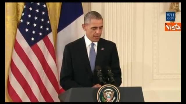 Obama: «America e Francia si amano e si devono la libertà a vicenda»