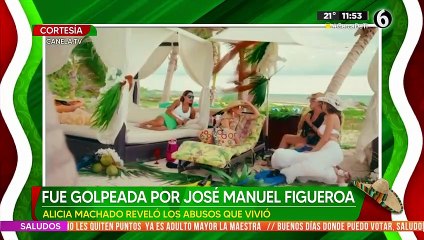 Alicia Machado confiesa fue golpeada con José Manuel Figueroa