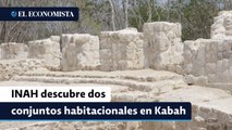 Arqueólogos del INAH descubren dos conjuntos habitacionales en Kabah