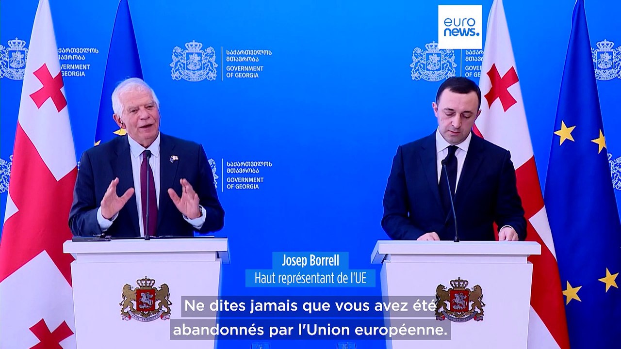 La Russie "sera ravie" si la Géorgie échoue à rejoindre l'UE, affirme Josep Borrell