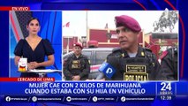 SJL: detienen a mujer que transportaba 2kg de droga en presencia de su hija