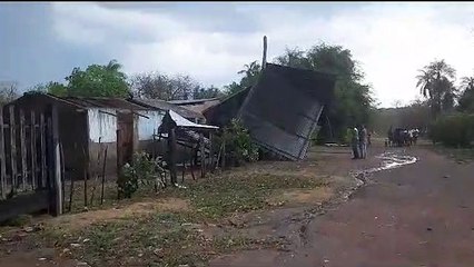 Tornado dejó al menos 26 casas sin techo en Santo Corazón
