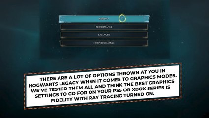 Hogwarts Legacy Best Picture Settings