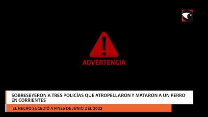Sobreseyeron a tres policías que atropellaron y mataron a un perro en Corrientes_YouTube_1