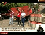 Más de 12 toneladas de proteínas fueron distribuidas en el edo. Miranda