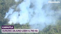 Tinjauan Udara Karhutla Gunung Arjuno, Wilayah Terdampak mencapai Lebih 4.796 Ha