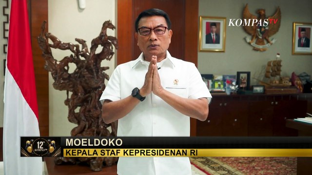 HUT ke-12 KompasTV, Kepala Staf Kepresiden RI Moeldoko: Selalu Sajikan Informasi Tanpa Memihak