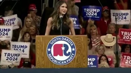 Gov. Kristi Noem  delivered a stunning speech at the Monumental Leaders Rally in Rapid City, South Dakota