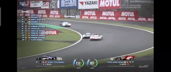 WEC 2023 6H Fuji FP3 Duval vs Buemi